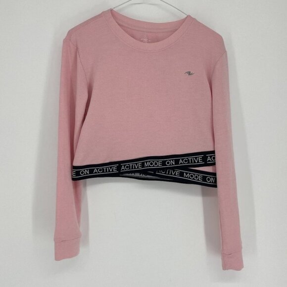 Activezone pastel pink long sleeve crop top - Picture 5 of 11